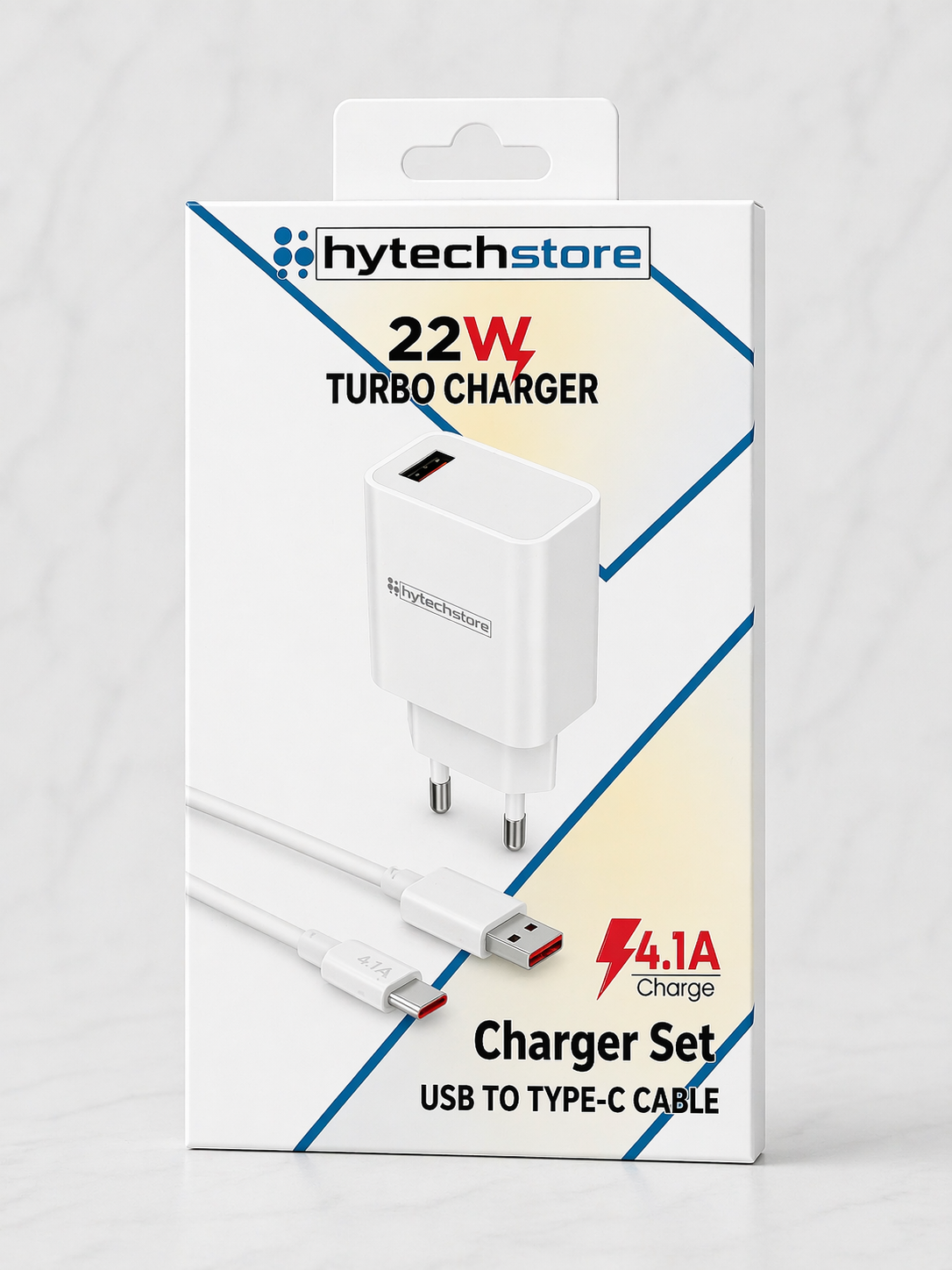 Hytechstore 22W Ultra Hızlı Turbo Şarj Seti - Typc-C Kablolu